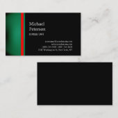 Gewoon groen rood zwart consultant Visitekaartje (Voorkant / Achterkant)