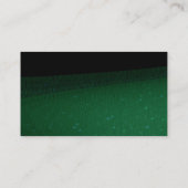 Gewoon groen zwart modern Creatief Visitekaartje (Achterkant)