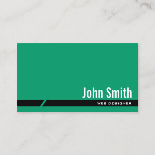 Gewoon Groen Zwart Stripe Web Design Visitekaartje