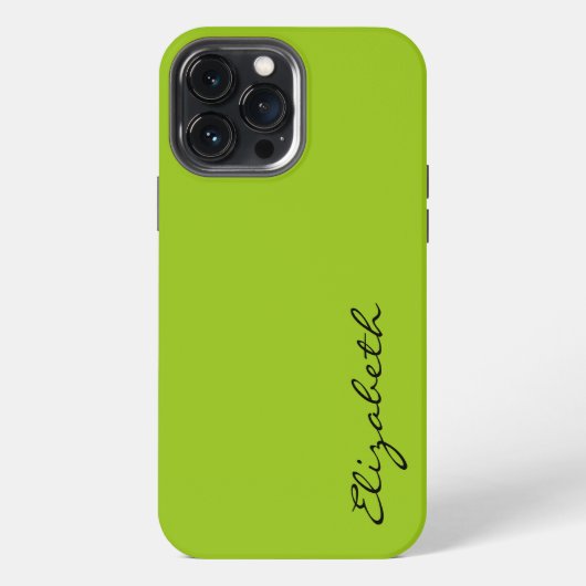 Gewoon groene achtergrond iPhone hoesje (Achterkant)