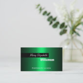 Gewoon groene moderne professionele Visitekaartjes (Staand voorkant)