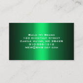 Gewoon groene moderne professionele Visitekaartjes (Achterkant)