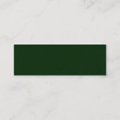 Gewoon groene zandsteenprofielkaart mini visitekaartje (Achterkant)