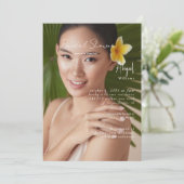 Gewoon haar bruid foto Vrijgezellenfeest Kaart (Staand voorkant)