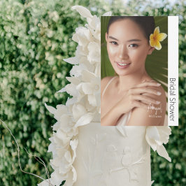 Gewoon haar moderne bruid foto Vrijgezellenfeest Kaart