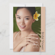 Gewoon haar moderne bruidfoto Beige Vrijgezellenfe