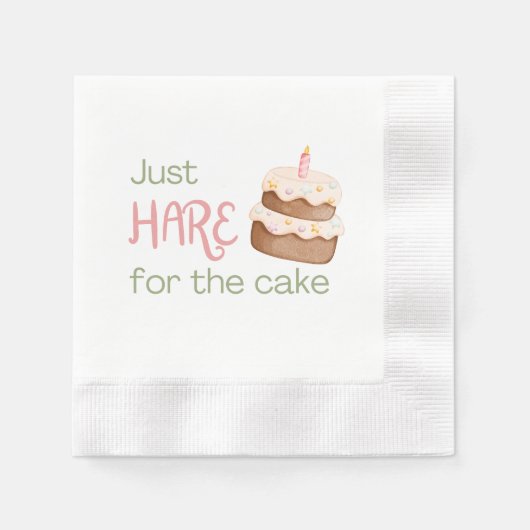 Gewoon "HAAS" voor de cake dessert servet (Voorkant)