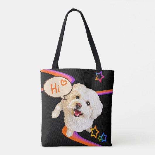 Gewoon "Hallo" zeggen Tote Bag (Achterkant)