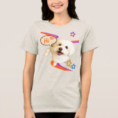 Gewoon "Hallo" zeggen Tri-Blend Shirt (Voorkant)