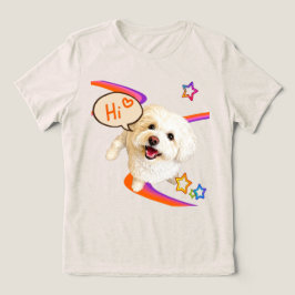 Gewoon "Hallo" zeggen Tri-Blend Shirt