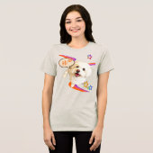 Gewoon "Hallo" zeggen Tri-Blend Shirt (Voorkant volledig)