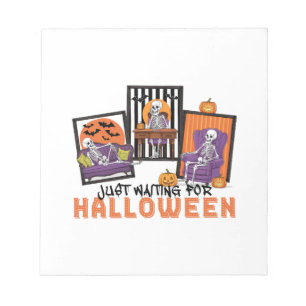 Gewoon Halloween-valstemming afwachten Notitieblok