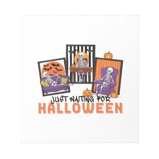 Gewoon Halloween-valstemming afwachten Notitieblok (Voorkant)