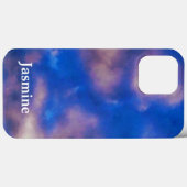 Gewoon handgeschreven eigen naam Blauwe hemelwolke Case-Mate iPhone Case (Achterkant (horizontaal))