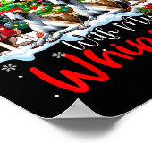 Gewoon hangen met mijn Whippets Xmas Three Santa D Poster (Hoek)