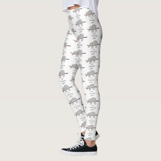 Gewoon hangen rond leuke luie luiaard leggings (Links)