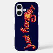 Gewoon hangend rood/geel logo hoesje (Achterkant)