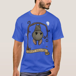 Gewoon Hangin Bat Cute Halloween Animal Spooky Ado T-shirt