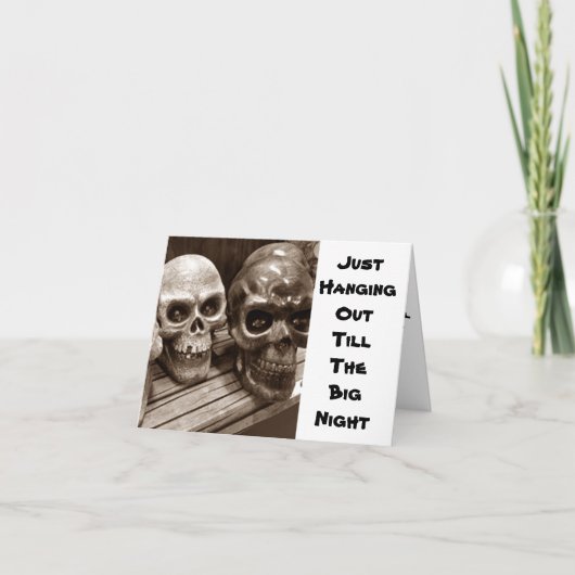 GEWOON *HANGING UIT* NA ALLE HALLOWEE KAART (Voorkant)