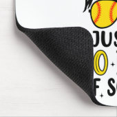Gewoon Happy 100 Dagen School Softbal Rommelige B Muismat (Hoek)