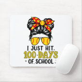 Gewoon Happy 100 Dagen School Softbal Rommelige B Muismat (Met muis)