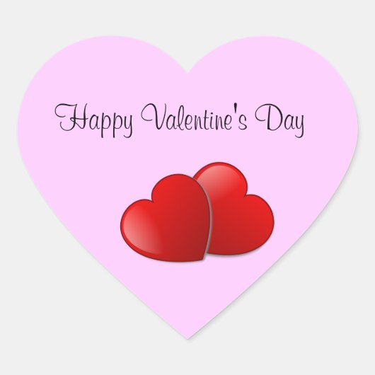 Gewoon harten Valentijn Stickers (Voorkant)