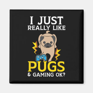 Gewoon heel erg leuk als Pugs en Gaming OK Video G Magneet