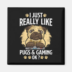 Gewoon heel erg leuk als Pugs en Gaming OK Video G Magneet