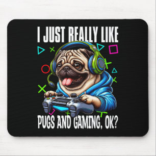 Gewoon heel erg leuk als Pugs en Gaming OK Video G Muismat