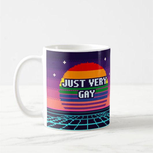 Gewoon heel gay Pride Pixel Mok (Links)