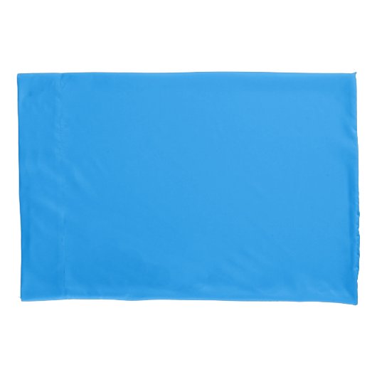 Gewoon helder blauw kussensloop (Voorkant)