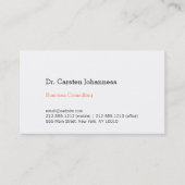 Gewoon helder en modern visitekaartje (Voorkant)