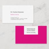 Gewoon helder en rosa! visitekaartje (Voorkant / Achterkant)