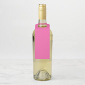Gewoon helder, warm roze flessenhanger (Op fles)