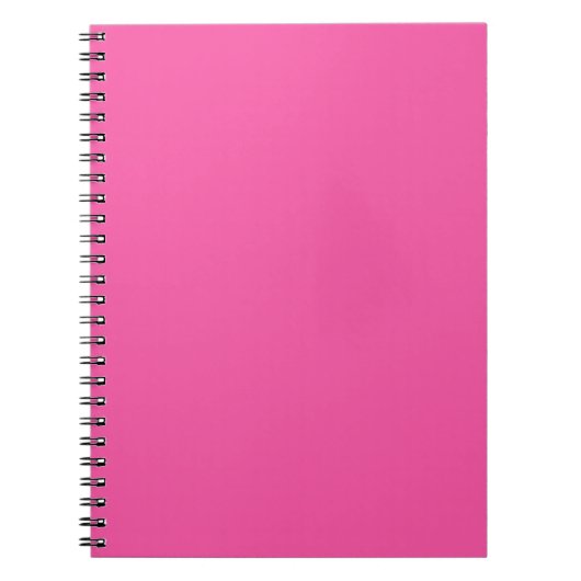 Gewoon helder, warm roze notitieboek (Voorkant)