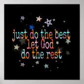 gewoon het beste doen poster (Voorkant)