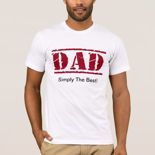 Gewoon het beste papa T-shirt (Voorkant)