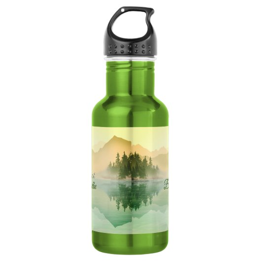 Gewoon het bos van het Breathe Waterfles (Voorkant)