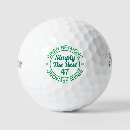 Gewoon het cadeau van de beste golfer golfballen (Voorkant)