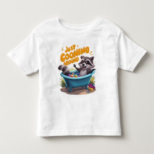 Gewoon het cooning van ondeugende wasberen bad avo kinder shirts (Voorkant)
