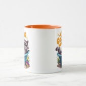 Gewoon het cooning van ondeugende wasberen bad avo mok (Midden)