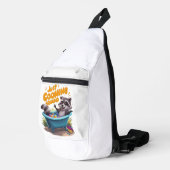 Gewoon het cooning van ondeugende wasberen bad avo sling bag (Rechterhoek)