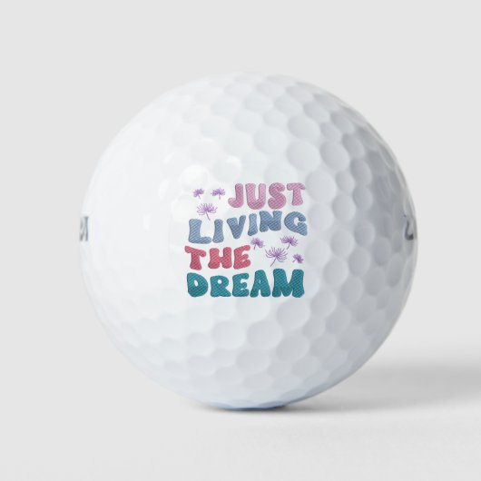 Gewoon het droomcitaat van het Inspirerend deeg Golfballen (Voorkant)