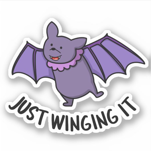 Gewoon het grappig maken van een bont sticker (Voorkant)