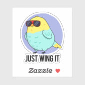 Gewoon het grappige vogelpest pun sticker (Vel)