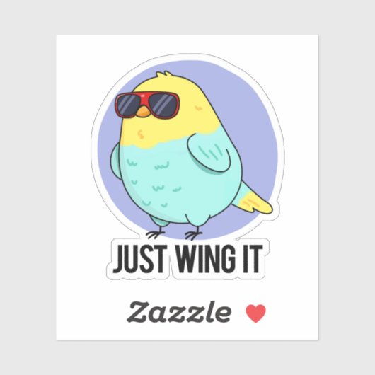 Gewoon het grappige vogelpest pun sticker (Vel)