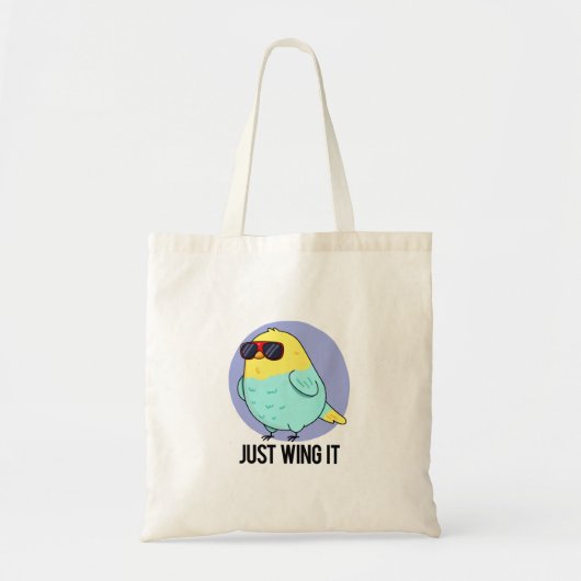 Gewoon het grappige vogelpest pun tote bag (Voorkant)