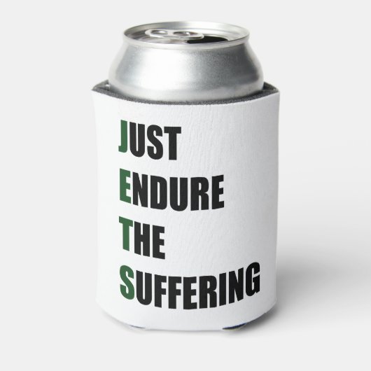 Gewoon het lijden beëindigen blikjeskoeler (Blikje Achterkant)
