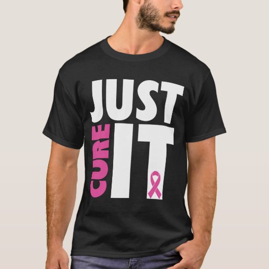 Gewoon het roze lintje van het roze borstkankerbew t-shirt (Voorkant)