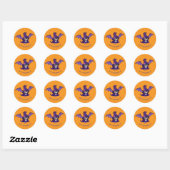Gewoon het wentelen ronde sticker (Vel)